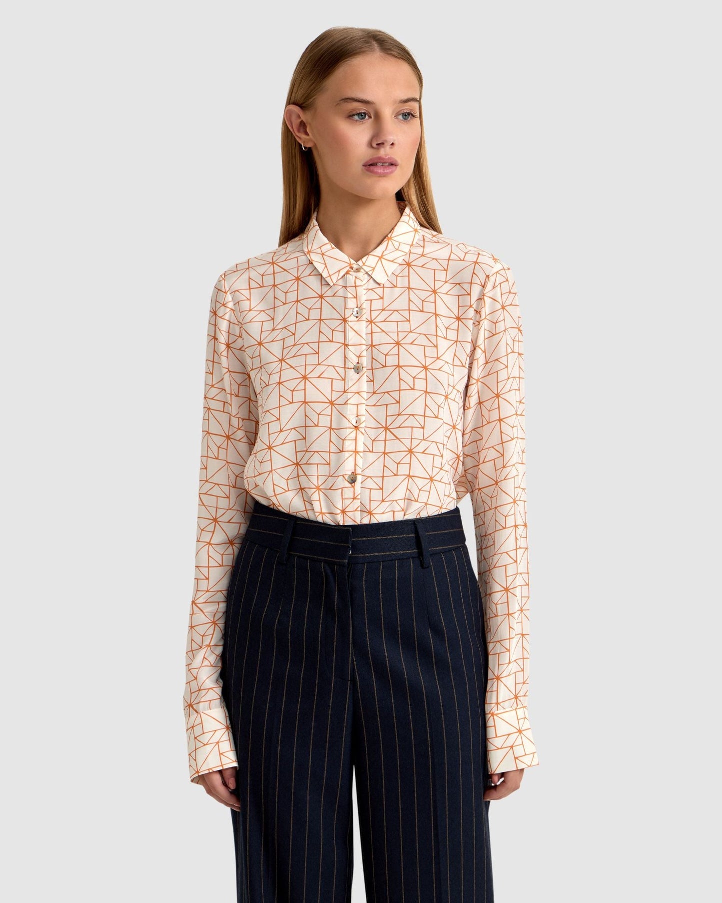 Poppy Geo Print Blouse