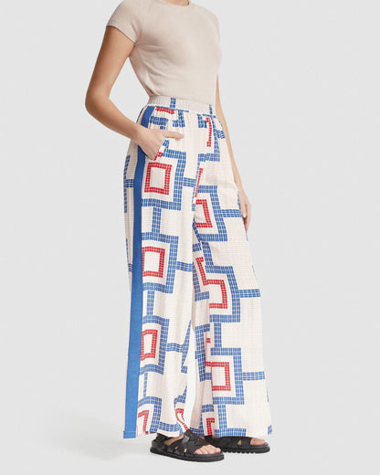 Chantel Wide Leg Pants Side Tape