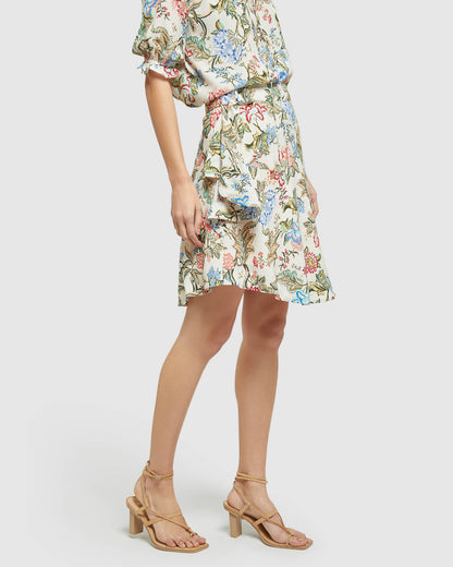 Mariella Chintz Print Skirt
