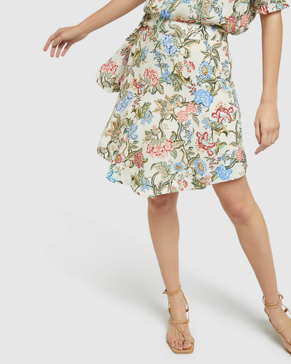 Mariella Chintz Print Skirt