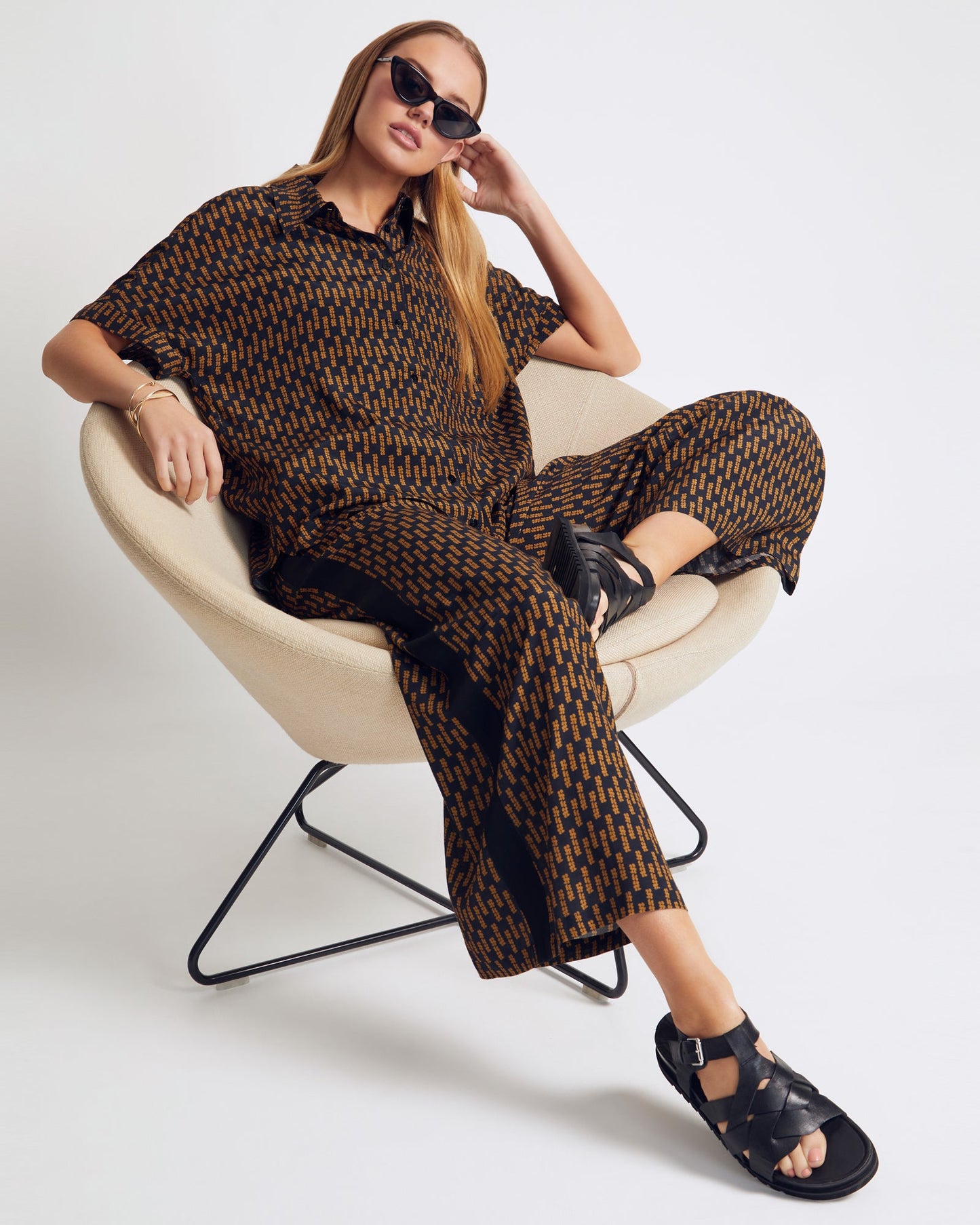 Jasmine Printed Short Sleeve Shirt
