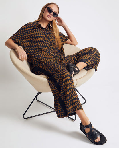 Jasmine Printed Short Sleeve Shirt