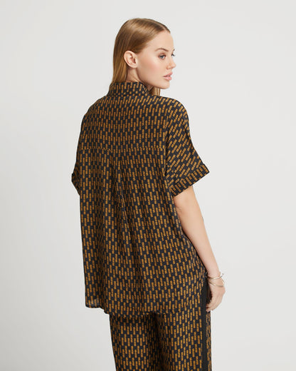 Jasmine Printed Short Sleeve Shirt