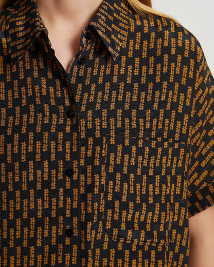 Jasmine Printed Short Sleeve Shirt