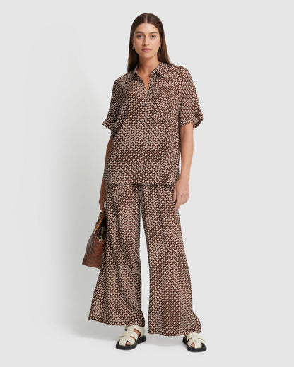 Jasmine Zigzag Short Sleeve Shirt