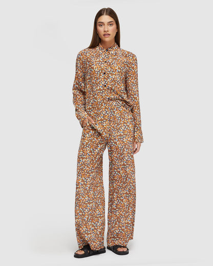 Chantel Floral Print Leg Pants