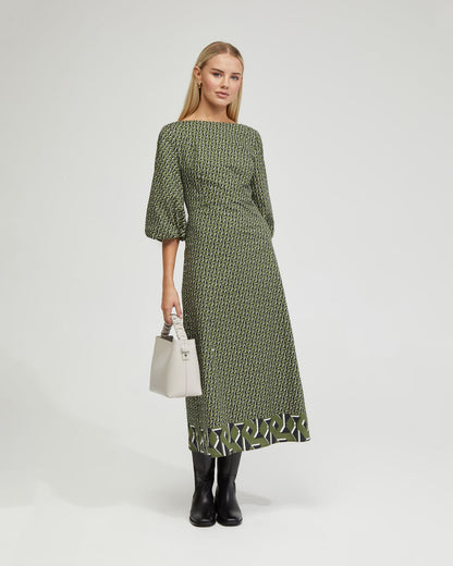 Krista Boarder Print Dress
