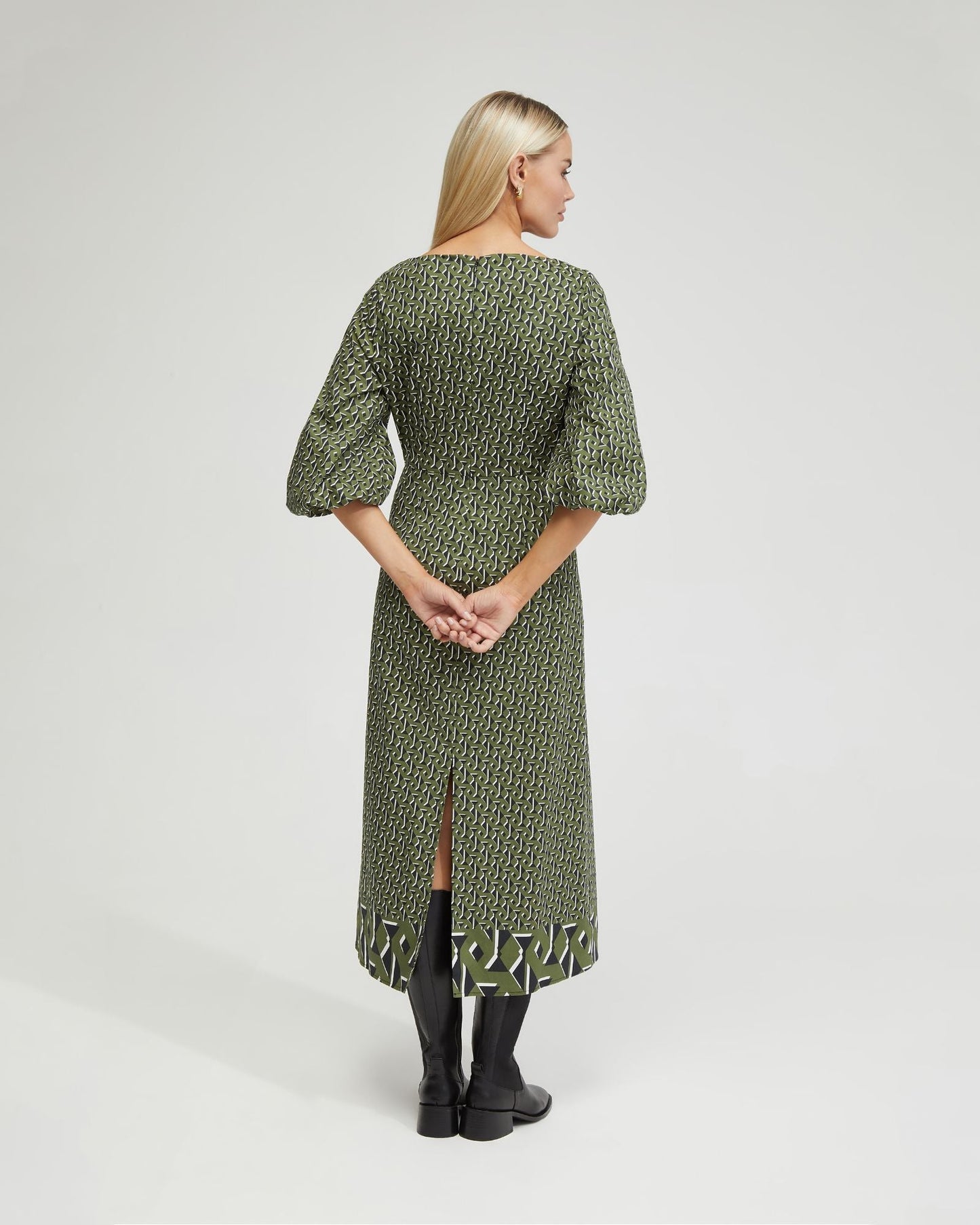 Krista Boarder Print Dress