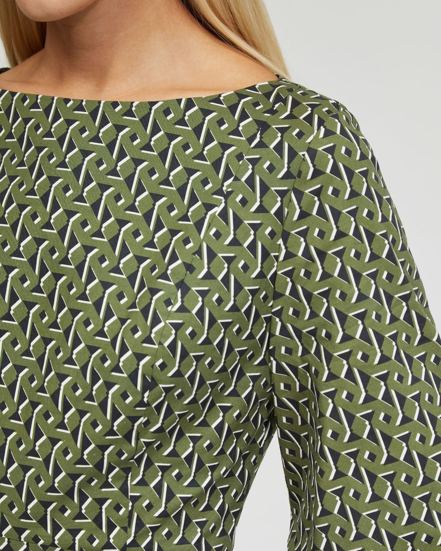 Krista Boarder Print Dress