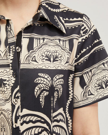 Jasmine Printed Shirt Dress