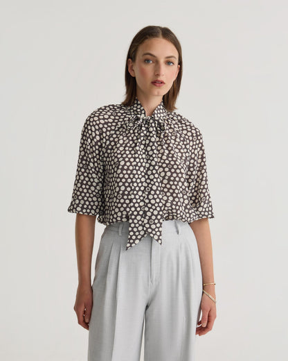 Simone Tie Neck Shirt