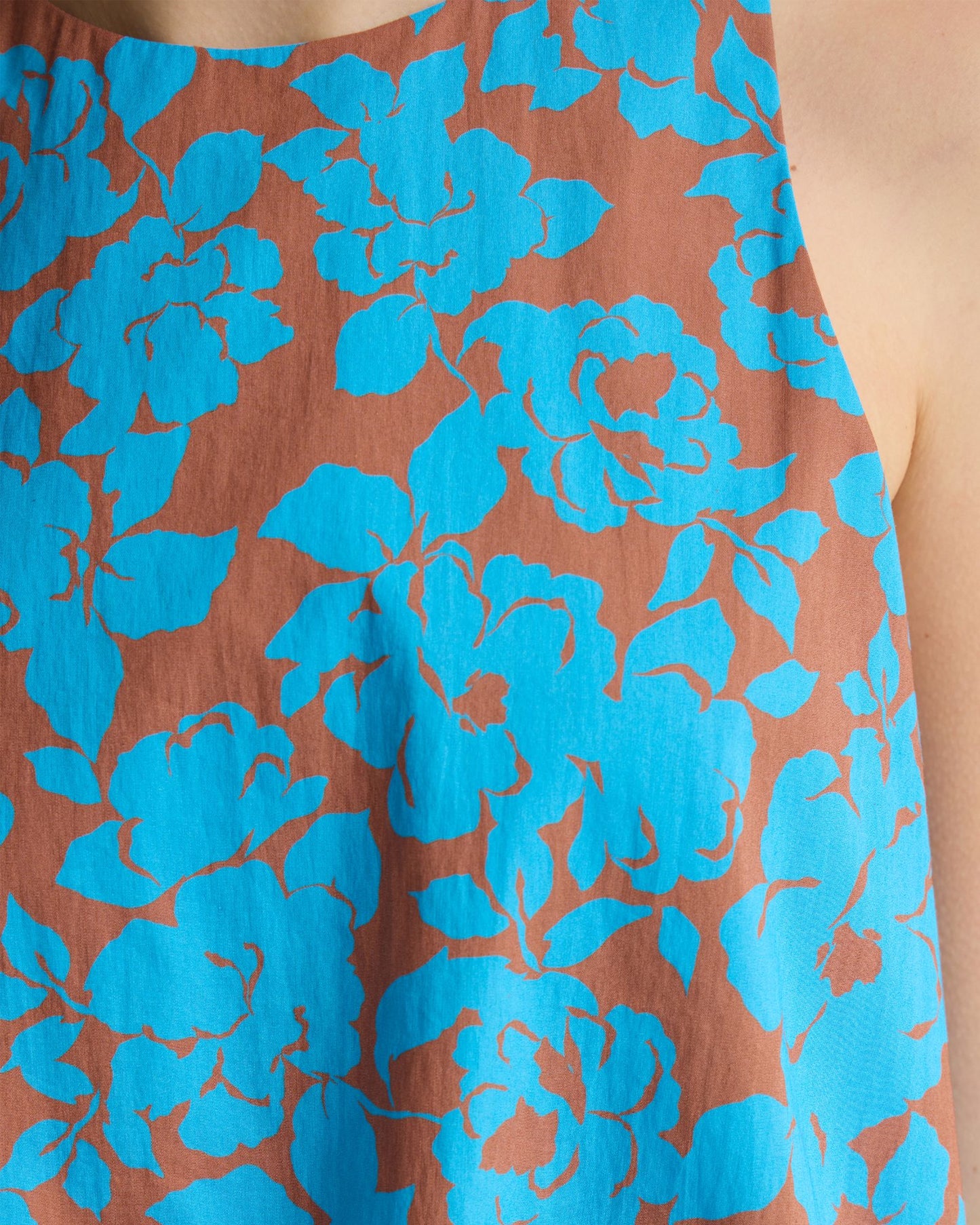 Clover Printed Cotton Shell Top