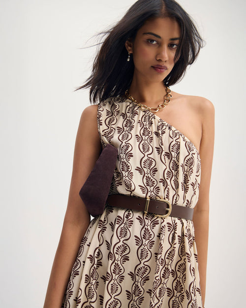 Samia One Shoulder Printed Dress