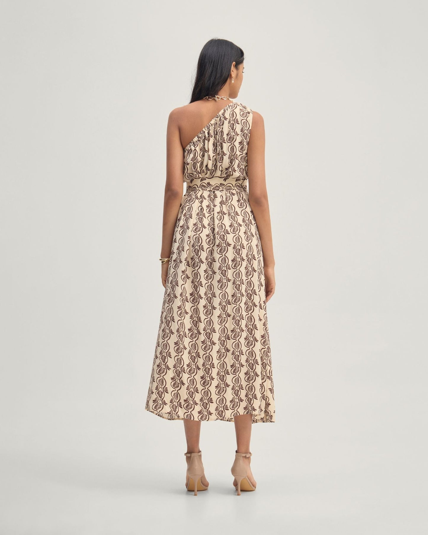 Samia One Shoulder Printed Dress