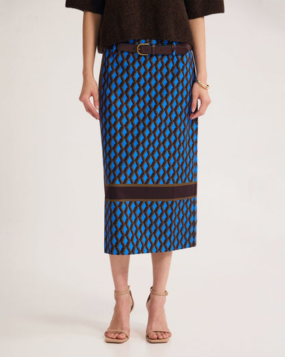 Nora Stretch Midi Skirt