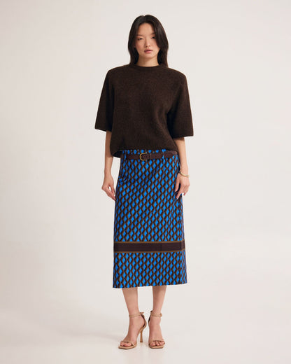 Nora Stretch Midi Skirt