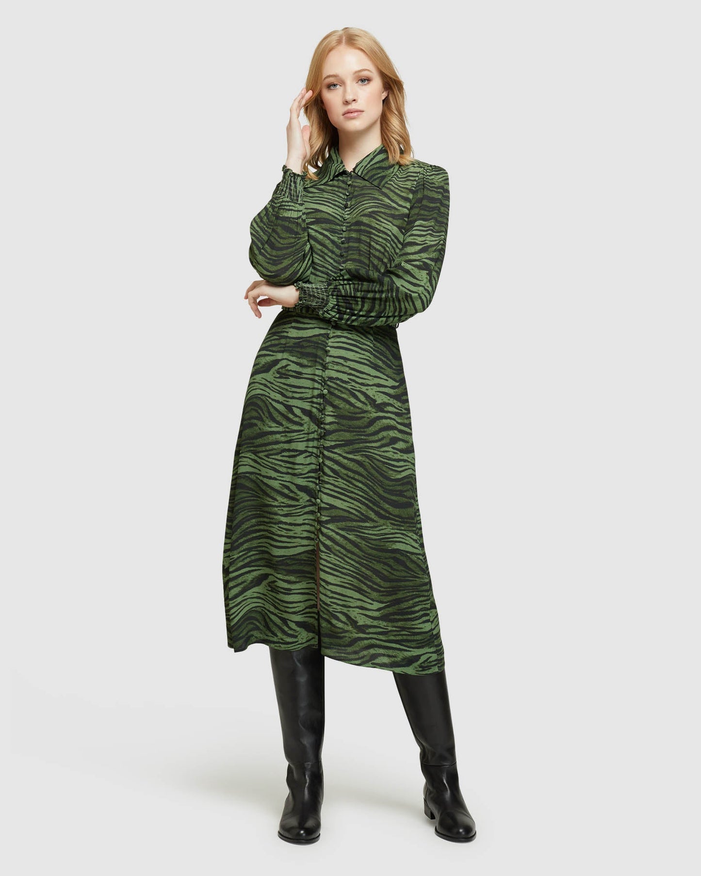 Kira Animal Print Dress