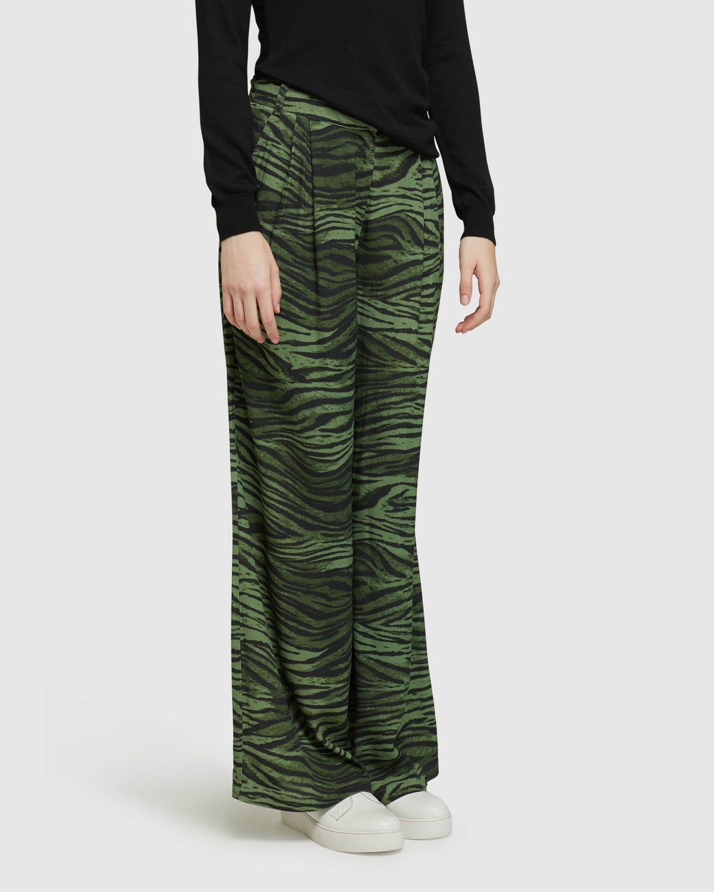 Chantal Animal Print Wide Leg Pants