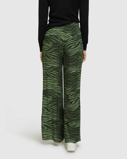 Chantal Animal Print Wide Leg Pants