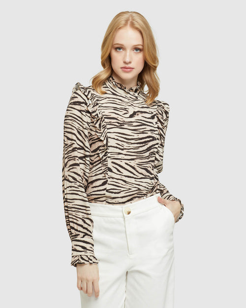 Beccy Animal Print Top