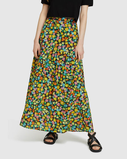 Olivia Ditzy Floral Mxi Skirt