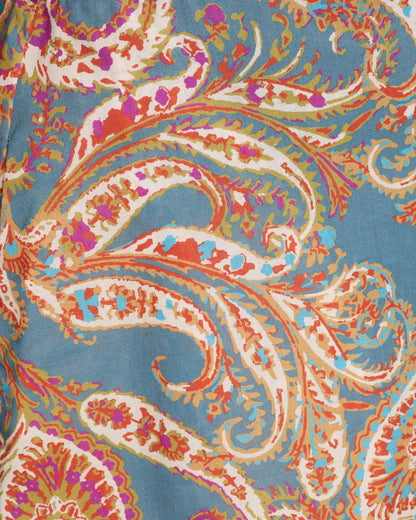 Barron Cotton Paisley Midi Skirt