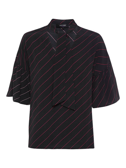 Persia Short Sleeve Striped Blousex