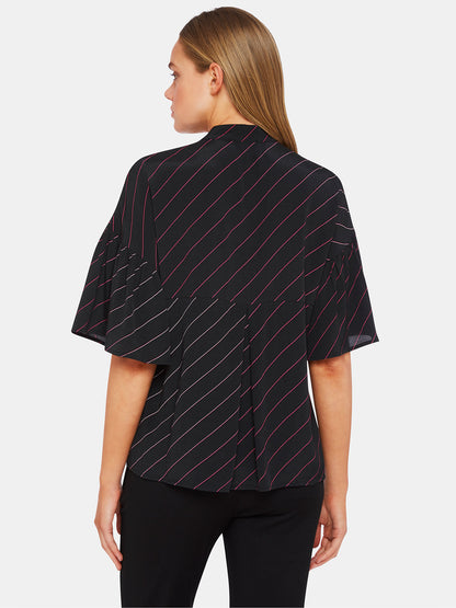 Persia Short Sleeve Striped Blousex