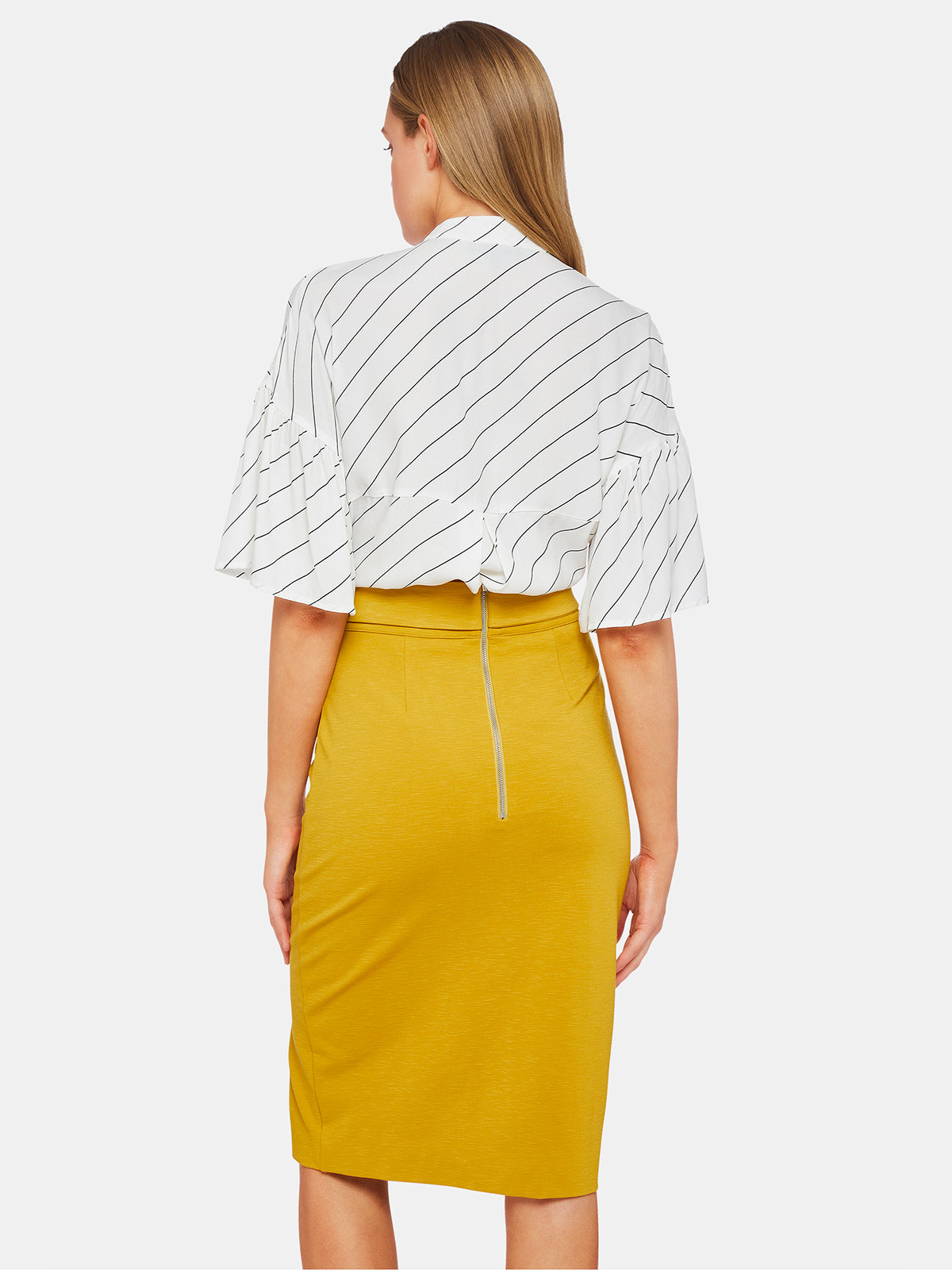 Persia Short Sleeve Striped Blousex
