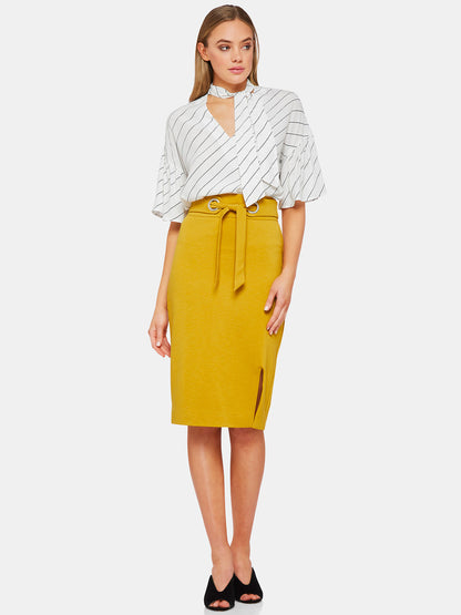 Persia Short Sleeve Striped Blousex