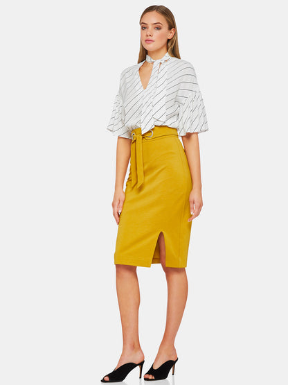 Persia Short Sleeve Striped Blousex