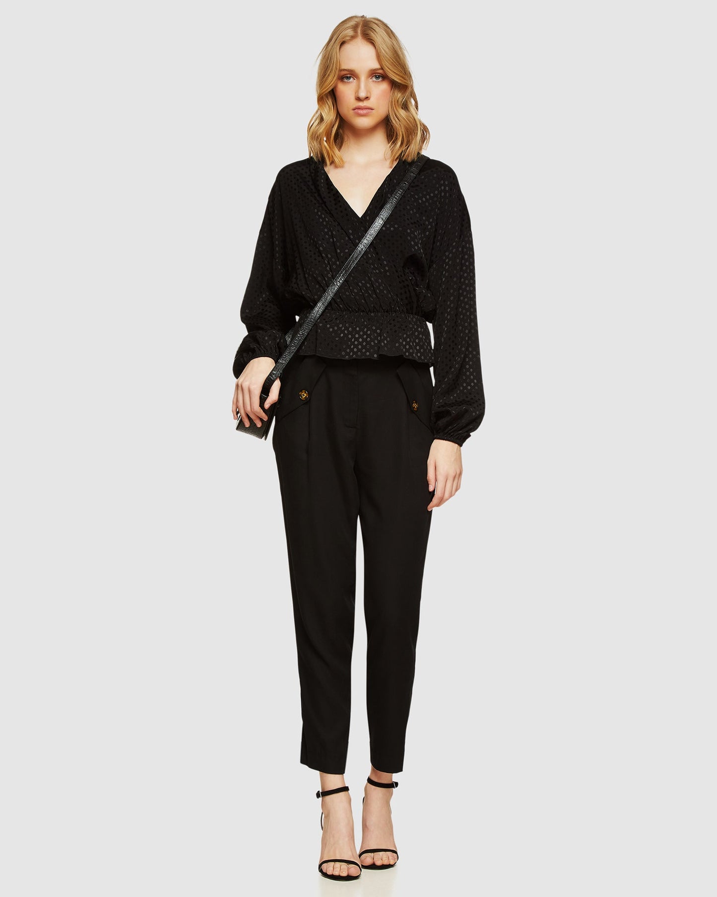 Lana Spot Wrap Front Top