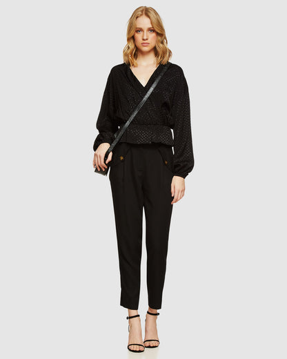 Lana Spot Wrap Front Top