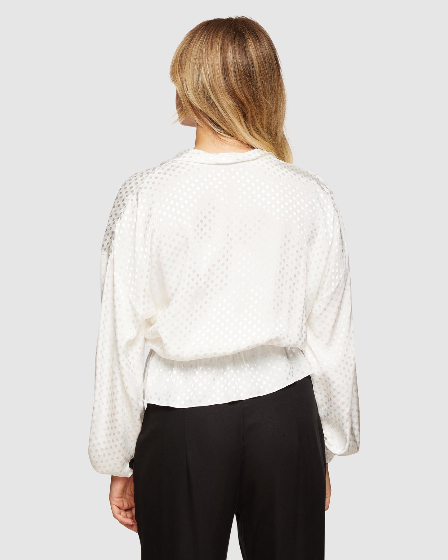 Lana Spot Wrap Front Top