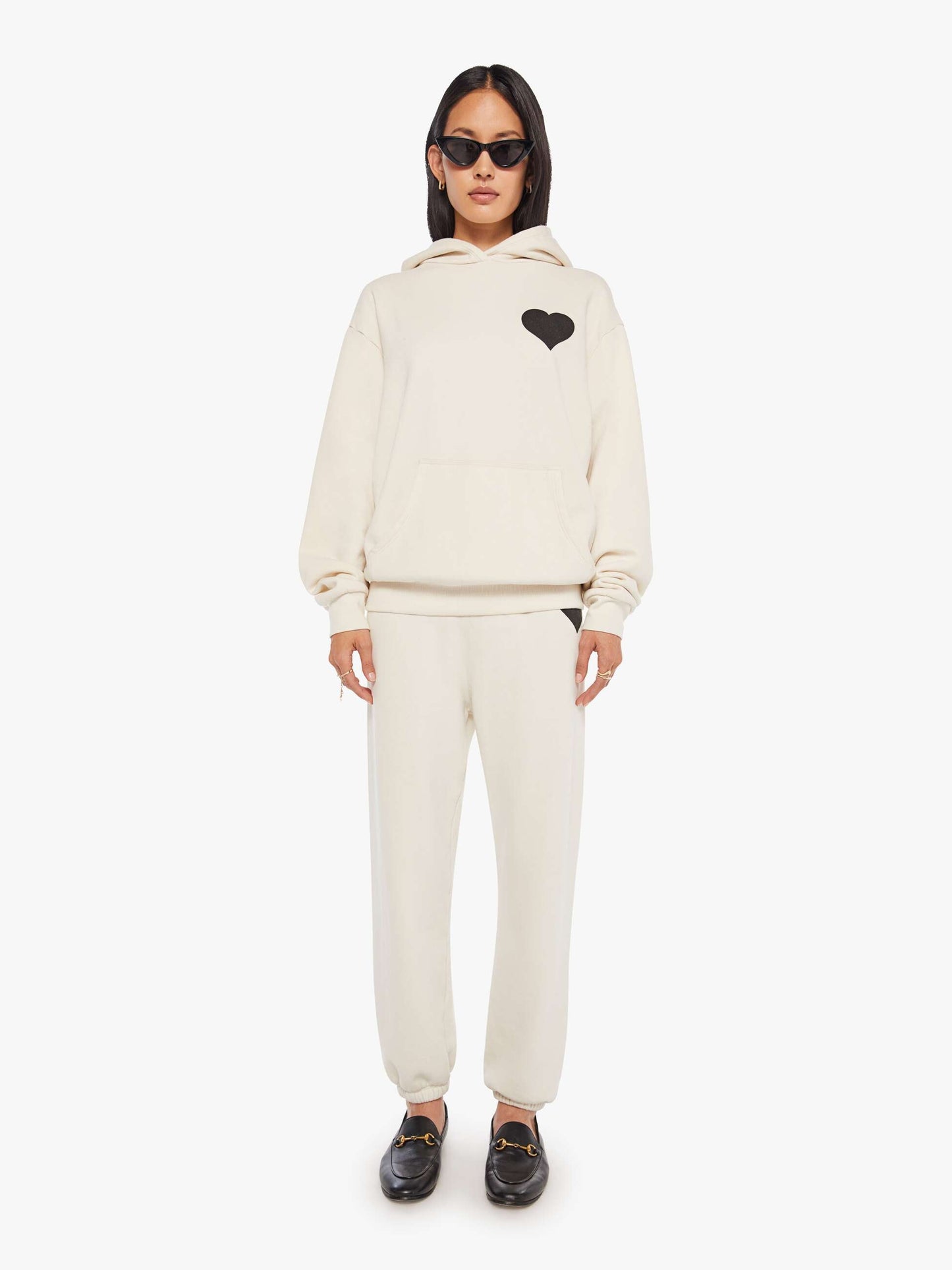 SPRWMN Heart Hoodie - Vintage White