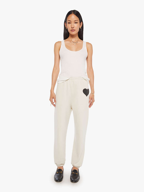 SPRWMN Heart Sweatpant - Vintage White