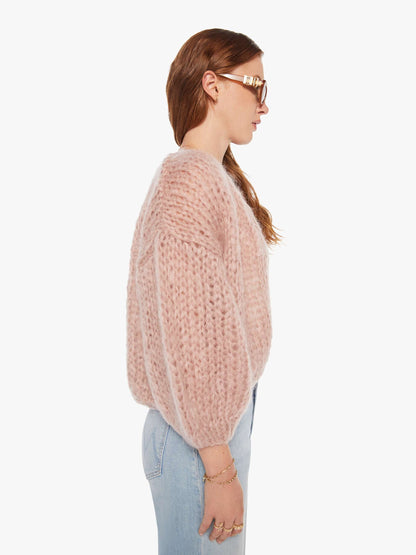 Maiami Mohair Bomber Cardigan - Antique Pink