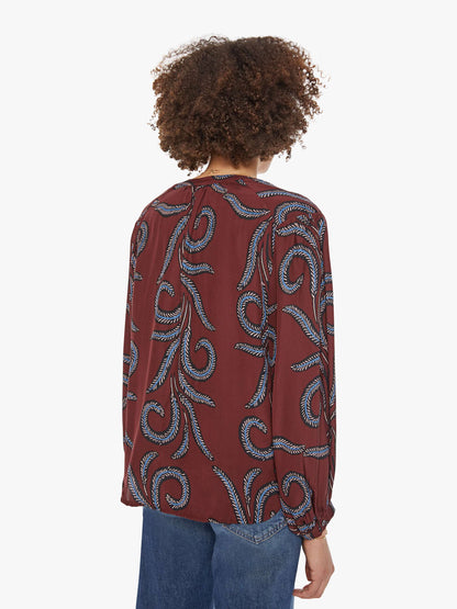 Natalie Martin Tolan Shirt - Feather Bordeaux