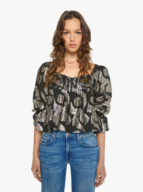 Alix of Bohemia Priya Top - Gunmetal