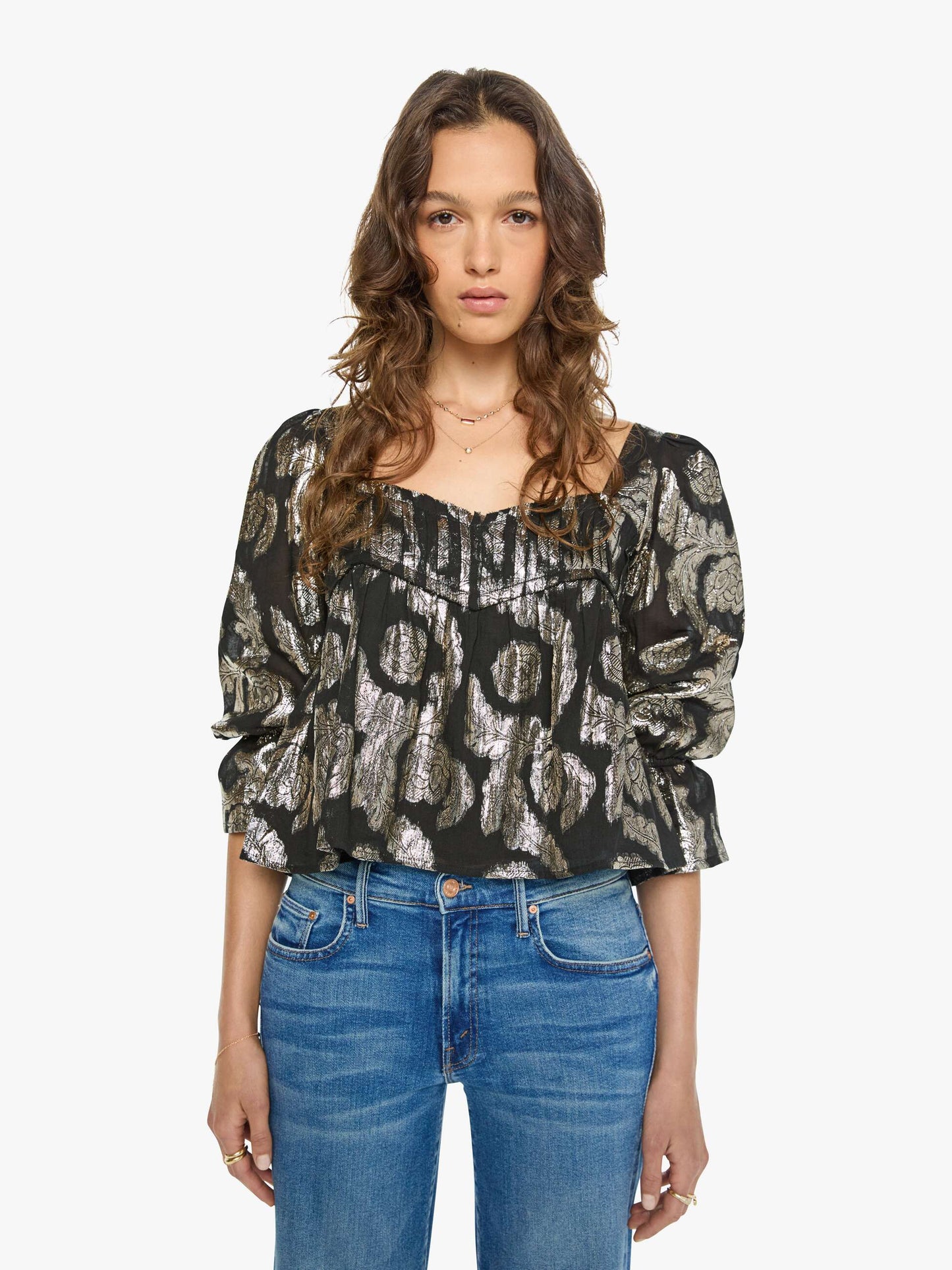 Alix of Bohemia Priya Top - Gunmetal