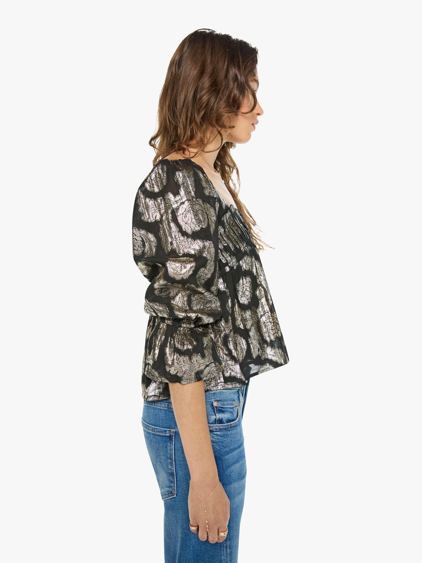 Alix of Bohemia Priya Top - Gunmetal
