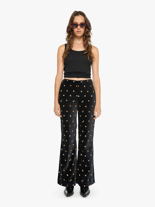 Alix of Bohemia Charlie Pant - Onyx Bouquet