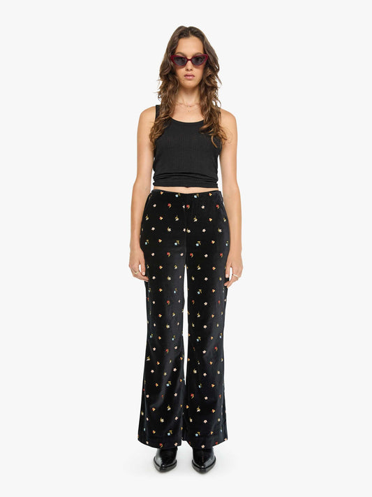 Alix of Bohemia Charlie Pant - Onyx Bouquet