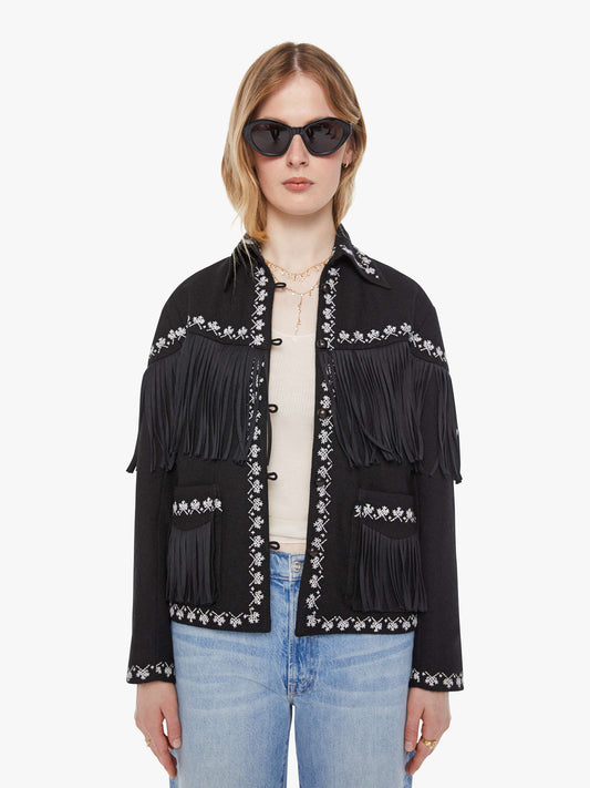 Alix of Bohemia Jude Fringe Jacket - Raven