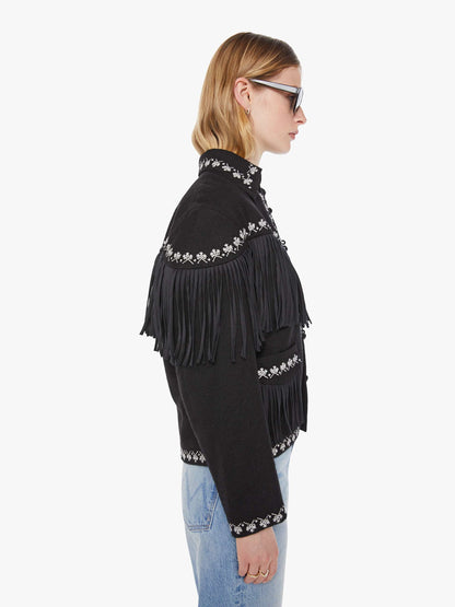 Alix of Bohemia Jude Fringe Jacket - Raven