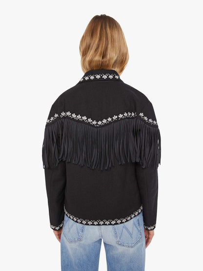 Alix of Bohemia Jude Fringe Jacket - Raven