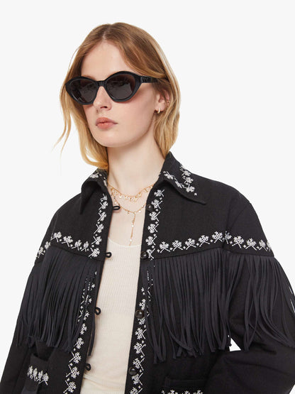 Alix of Bohemia Jude Fringe Jacket - Raven