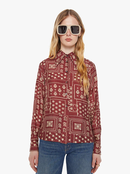 Alix of Bohemia Dolly Shirt - Brown Saddle