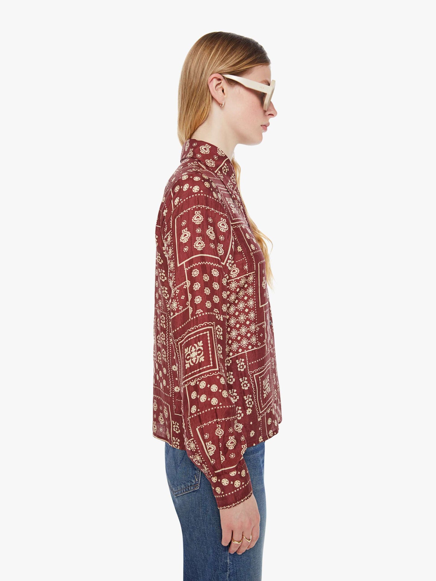 Alix of Bohemia Dolly Shirt - Brown Saddle