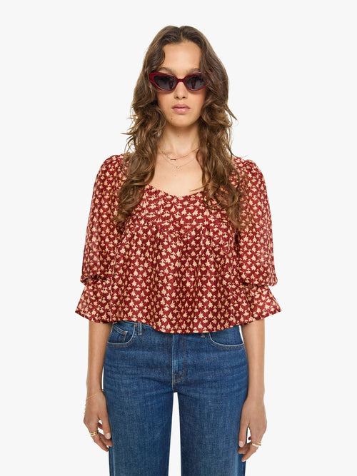 Alix of Bohemia Priya Top - Mahogany Bhutti